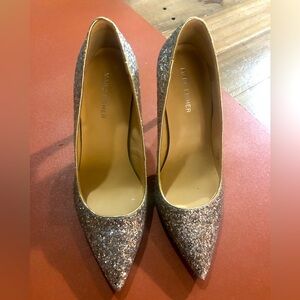 Marc Fisher Size 8.5 Sequins with Rose Gold and Silver Sequins